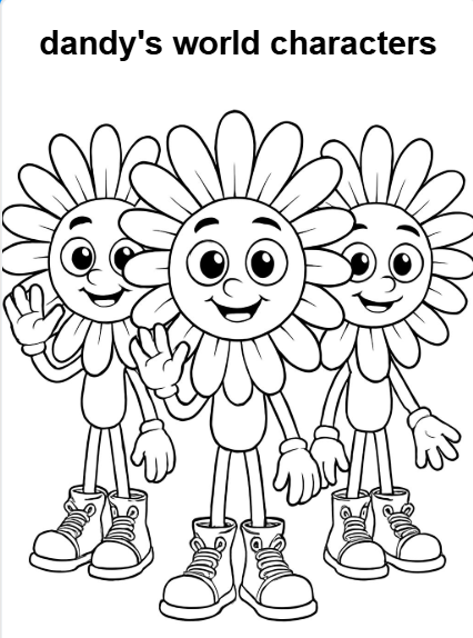 Dandy World characters