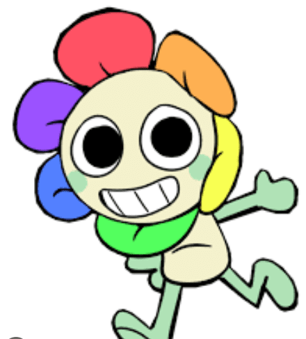 Dandy the flower character from the Roblox game Dandy's World.