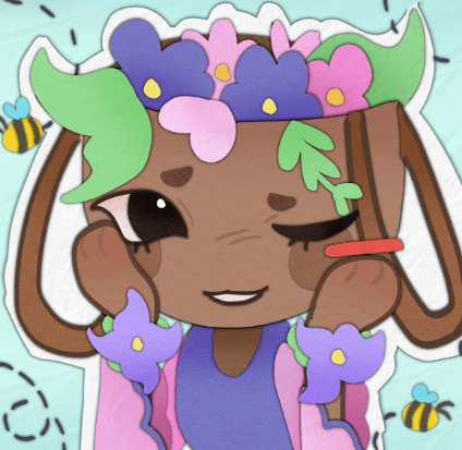 Original character Bassie in a colorful 2D cartoon art style.