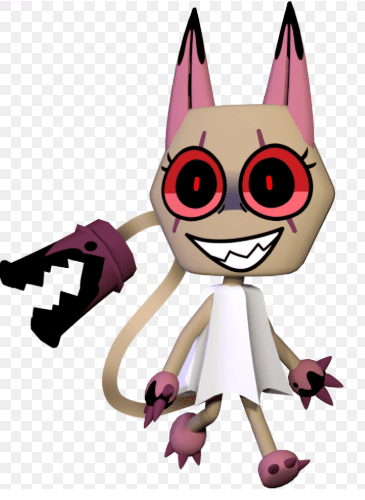 This image shows the Twisted version of Scraps from the Roblox game Dandy's World.