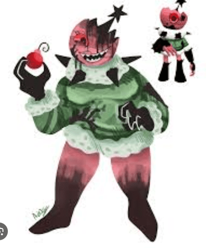 Twisted Bobette from Dandy's World featuring a corrupted pink design and a jagged, ink-stained grin