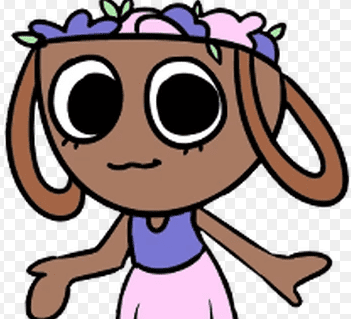 Twisted Poppy Roblox character with red eyes and ichor versus her friendly toon form.