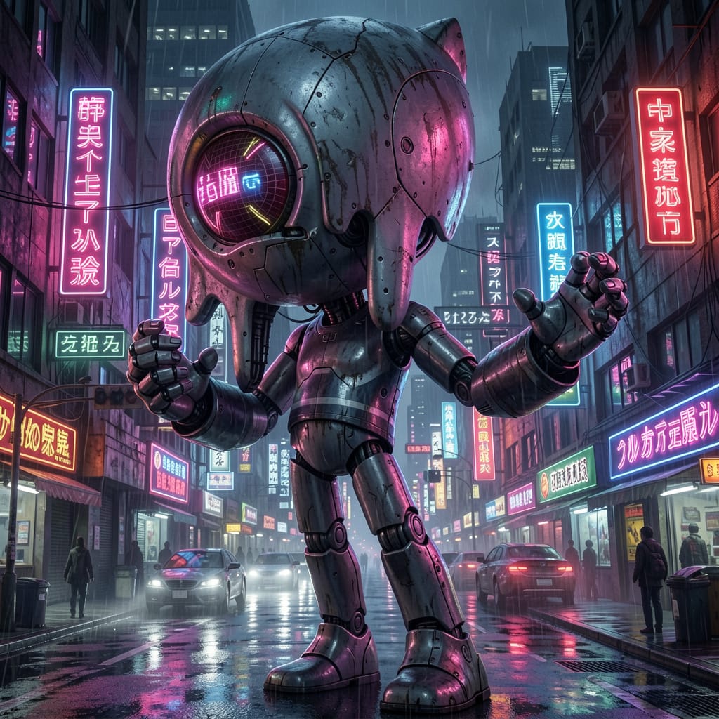 Showtime Blot skin in Dandy's World featuring a colorful mime outfit with a red handkerchief accessory.