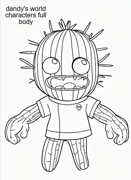 dandy's world characters full body