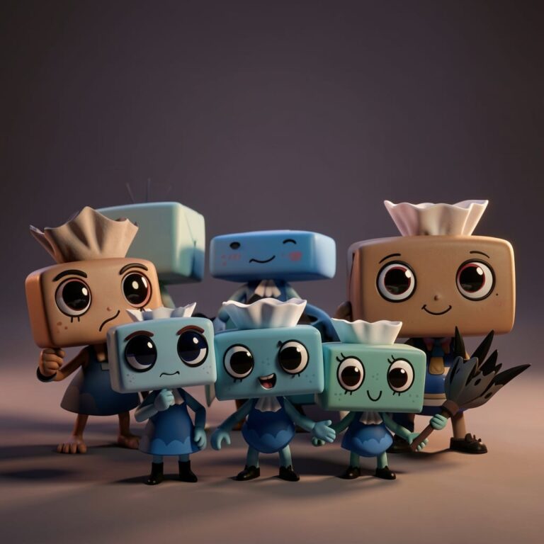 Tisha from Dandy's World using toon abilities to clean floors in this 2026 meta Roblox guide.