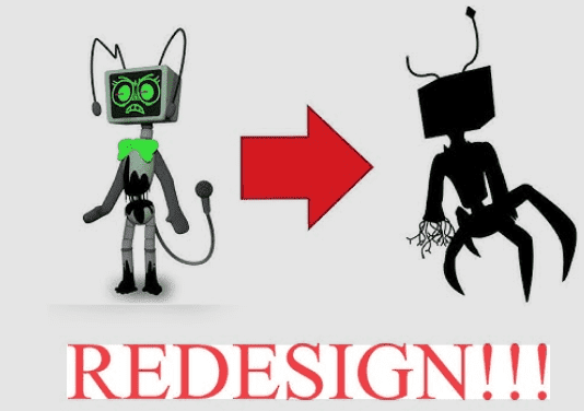 Dandys World Twisted Vee old design vs new redesign 2026 side by side with red arrow showing evolution
